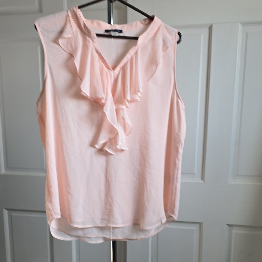 Tommy Hilfiger Light Pink Ruffle Blouse